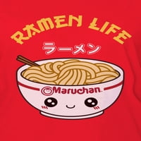 Ramen life női juniorok rövid ujjú grafikus póló