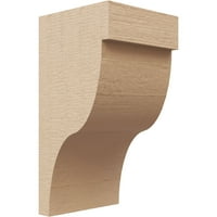 Ekena Millwork 4 W 4 D 8 H sorozatú széles Garner durva cédrusfajta Timberthane Corbel, alapozott barnulás