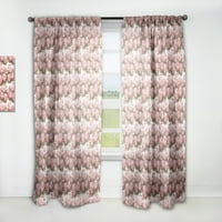 Designart 'Blossom Pink I' virágfüggöny panel