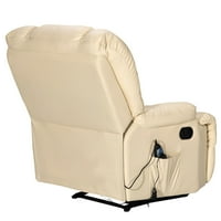 Goplus Főfokó Masszázs kanapé szék deluxe ergonómikus társalgó fűtött w vezérlő bézs