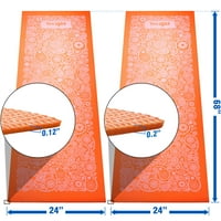 Igen4all prémium PVC nyomtatott design jóga mat Paisley Punch Orange