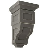 Ekena Millwork 5 W 3 4 D 10 H Medium Reyes Wood Vintage Dekoráció Corbel, visszanyert szürke