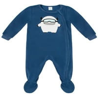 Baby By Petit Lem újszülött fiú pizsamák mikropoláris alvók, 2-csomag