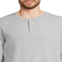 George Men's Thermal Henley ing hosszú ujjú