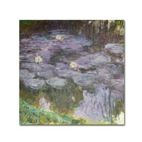 Claude Monet, a „Waterlilies II” vászonművészet képzőművészeti képzőművészete