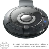 Bluetooth zajszűrő fülhallgató, árnyék fekete, MTRO200BTBK