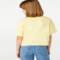 Ingyenes összeszerelő lányok rövid ujjú vágott pólók, 2-csomag, méret 4-18