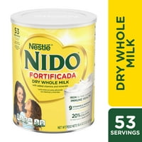 Nestle Nido Fortificada porított italkeverék, száraz teljes tejpor, 56. oz