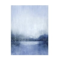 Grace Popp 'Deep Blue Mist I' Canvas Art