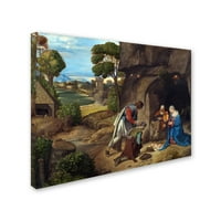 Védjegy Szépművészet „A pásztorok imádása” vászon művészete, Giorgione