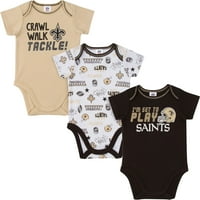 New Orleans Saints Baby rövid ujjú test, 3pk