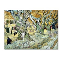 Vincent Van Gogh, a „The Road Menders” vászon művészete védjegye