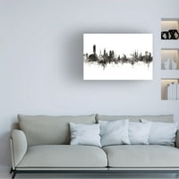 Michael Tombsett 'Wroclaw Lengyelország Skyline' Canvas Art