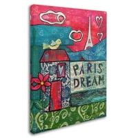 Védjegy Szépművészet 'Párizs Dream' vászonművészete, Elizabeth Claire