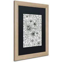 Védjegy Képzőművészet Butterfly Blooms Canvas Art készítette: Elizabeth Caldwell, Black Matte, Birch Frame