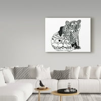 Védjegy Szépművészet 'Brazen Bear' vászon művészete, a CARRIE D alkotásai szerint