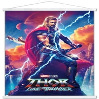 Marvel Thor: szerelem és mennydörgés-Thor Odinson egy lapos fali poszter mágneses kerettel, 22.375 34