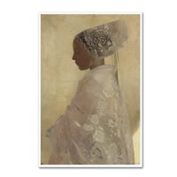 Védjegy Képzőművészet „Maiden a szemlélődésben” vászon művészete vintage lavoie