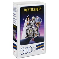 Beetlejuice film 500 darabos felnőtt Kirakós játék műanyag Retro kasszasiker VHS videó tokban