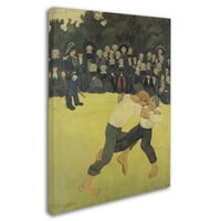 A Paul Serusier, a Breton Wrestling 'vászon művészete