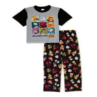 Animal Crossing Boys pizsama szett, 2 darab, méret 4-10