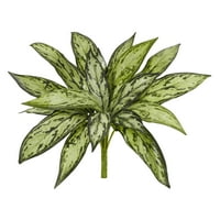 Szinte természetes 10 műanyag, változó ezüst queen mesterséges növény, zöld