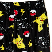 A Pokemon Boys hosszú ujjú pizsama-készlete, 2 darab, 4-12.
