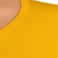 Terra & Sky Women's Plus méretű V-nyakú póló hosszú ujjú