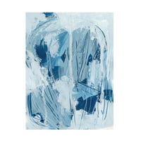 Június Erica Vess 'Blue Falls II' vászon művészet