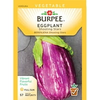 Burpee-Eggplant, Shooting Stars Seed Packet