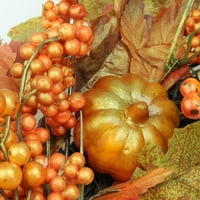 19 Őszi betakarítási mesterséges levelek sütőtök és bogyók koszorú - Untit
