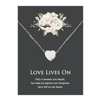 Anavia Mini Heart Cremation ékszerek rozsdamentes acél emlékmű Memorial Urn nyaklánc az ember számára: Love Lives on Comfort