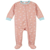 Gerber Baby & Toddler Girl Snug Fit Fit Looted Cotton Pizsama, 2-Pack, Méret Hónapok-5T