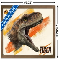 Jurassic World: Dominion-Tigris Fal Poszter, 14.725 22.375 Keretes
