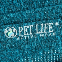 Pet Life Tshl3pkmd Active Hybreed 4-Way Stretch kéttónusú Performance Kutya Póló-Rózsaszín, Sötétkék, közepes