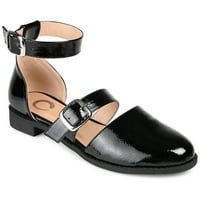 Journee Collection Női Constance Buckle Round Toe Mary Jane Flats