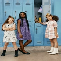 A Wonder Nation lányok rövid ujjú játékruhát, 3-csomagot, méretet 4- & Plus