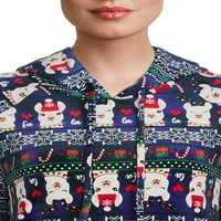 Nincs határ a juniorok karácsonyi plüss pulóver kapucnis pulóver