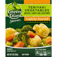 Zöld óriás gőzösök teriyaki zöldségek, oz