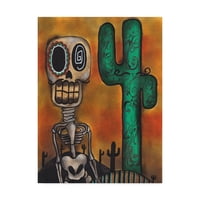 Védjegy Képzőművészet 'sivatagi csontváz' vászon művészet, Abril Andrade