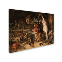 Védjegy Szépművészet „A Mars leszerelve a Vénusz” vászon művészete: Peter Paul Rubens