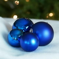 50 ct pazar kék fényes és matt törésálló karácsonyi golyó díszek 2.4 -3 -4