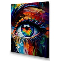Designart Colorful Eye II vászon fali művészet