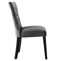 Silhouette teljesítmény bársony étkező székek-készlet 2-EEI-5014