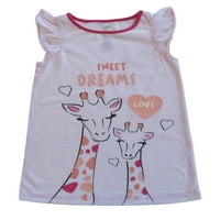 Hangulatos lekvárok baba és kisgyermek lányok hálóings alvó ingek pizsamák, 2-csomag, méretű hónapok-5T