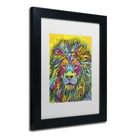 Védjegy Képzőművészet Lion Good vászon művészet, Dean Russo, fehér matt, fekete keret