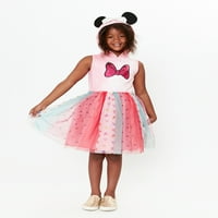 Disney Minnie Mouse Girls kapucnis cosplay ruha, méret 4-12