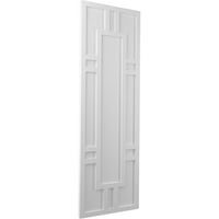 Ekena Millwork 18 W 49 H True Fit PVC Hastings rögzített redőnyök, alapozva