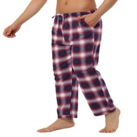 Egyedi olcsó férfi flanel Plaids pizsama nadrág alvás ruházat nadrág