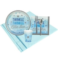 Twinkle Twinkle Little Star Blue Childrens Születésnapi party kellékek - Asztali party